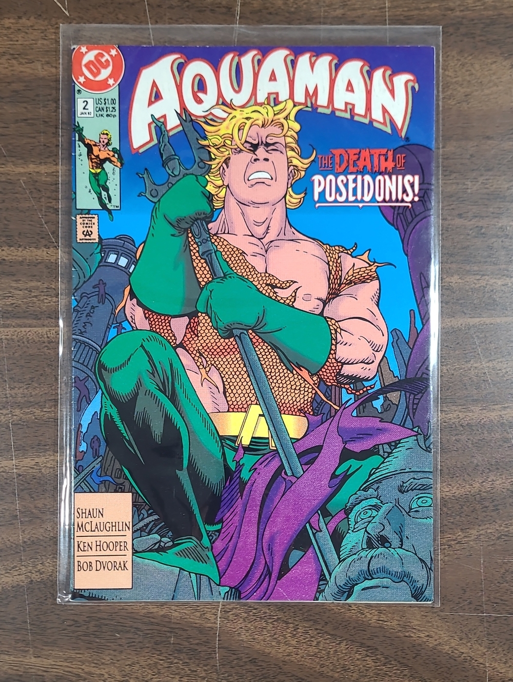 DC Aquaman Comic Book #2 January 1992 Bagged